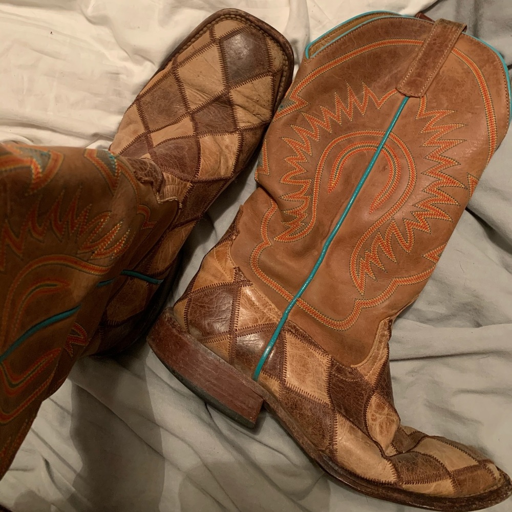 Anderson bean cowboy boots size 8D